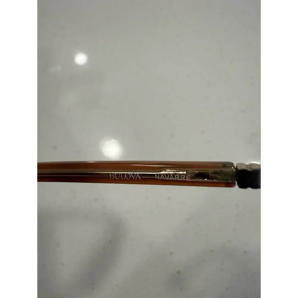 Bulova‎ Navarre Eyeglasses Frames 53-15-140 Brown Fade